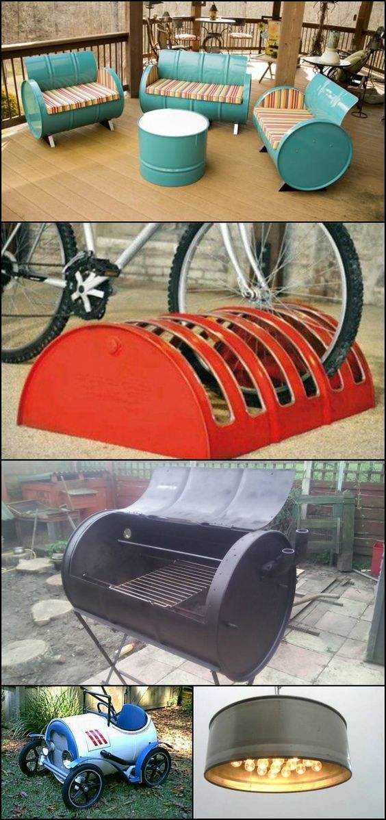 Recicla cilindros de metal y dales nueva vida útil con estos prácticos modelos