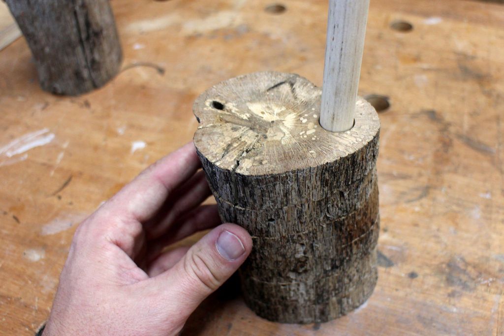 Rustic Look Stackable Coasters Made from a Tree