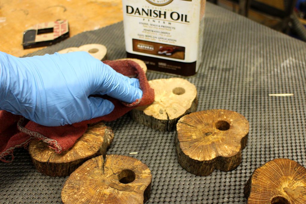 Rustic Look Stackable Coasters Made from a Tree