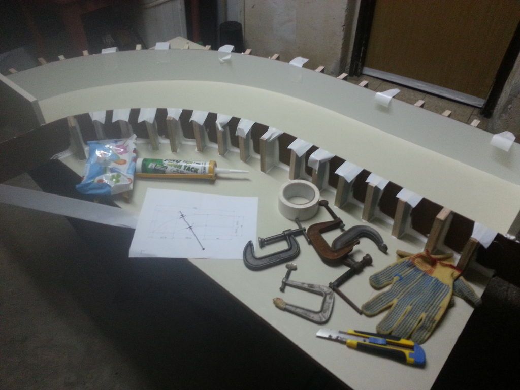 Building a Curved Concrete Bench
