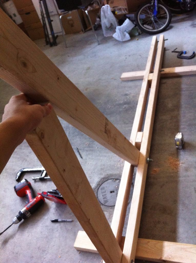 Soporte de Madera para una Hamaca al Aire Libre