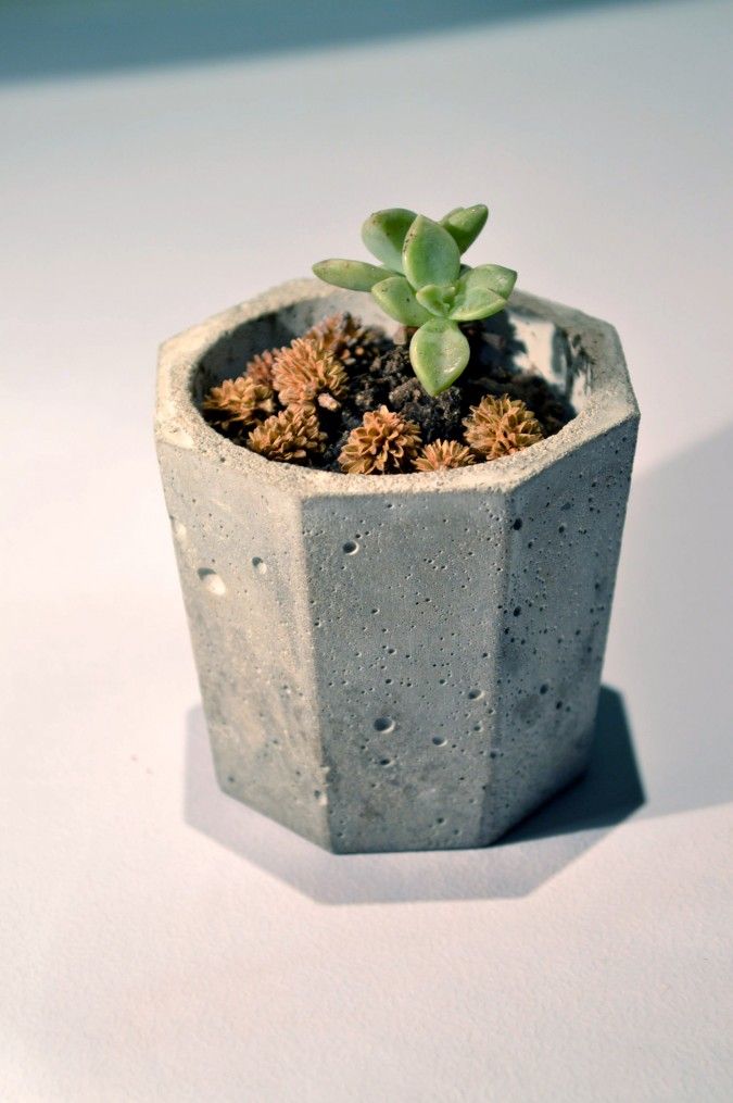 Aprende cómo realizar macetas de concreto utilizando moldes reciclables