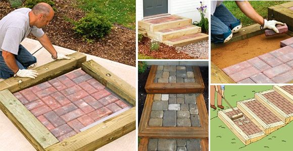 Una Técnica eficaz para colocar pasos de madera y ladrillo en tu patio