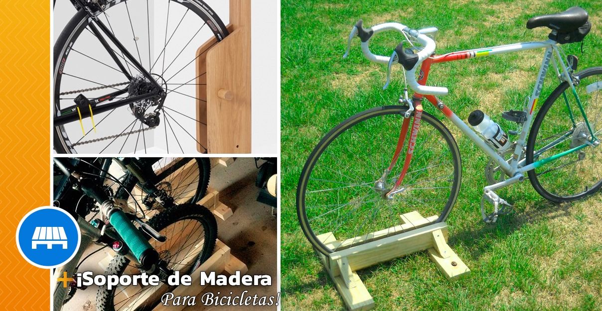 Soporte de Madera para Bicicletas
