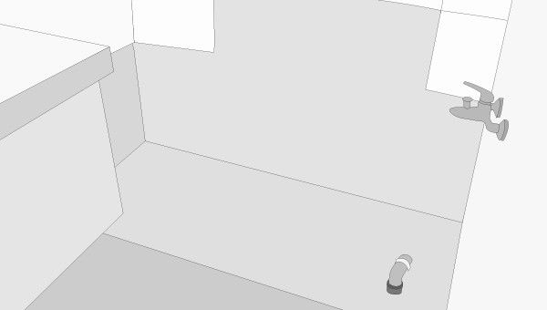 Replace the bathtub with a shower cabin