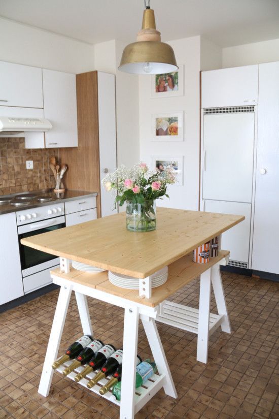 Not very expensive kitchen island models that you can make at home