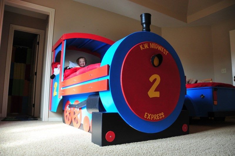 Building a Train Bed for Children