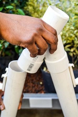 Build a Vertical Garden with PVC Pipes