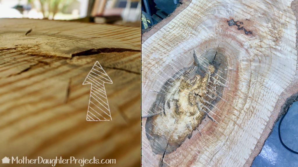 Wood and Epoxy Hanging Coffee Table for a Living Room