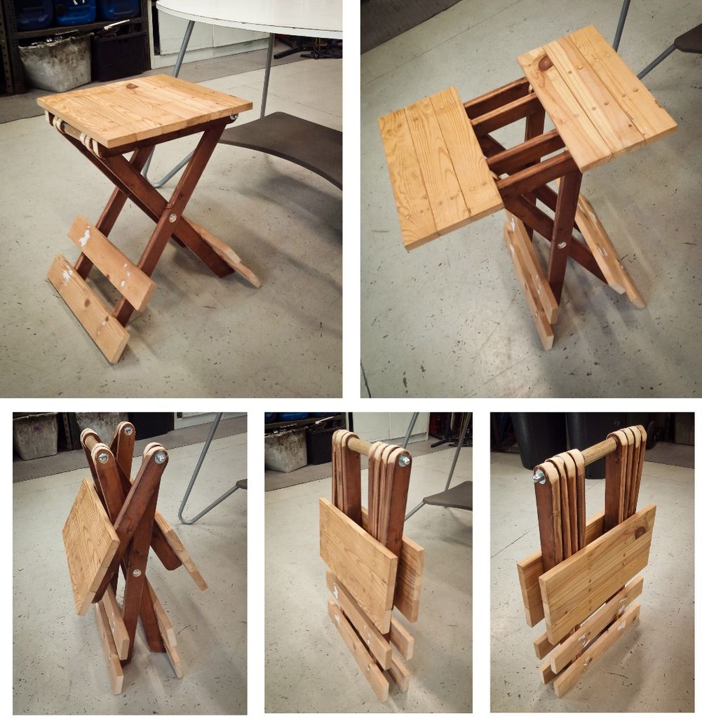 Cómo Hacer una Pequeña Mesa Plegable