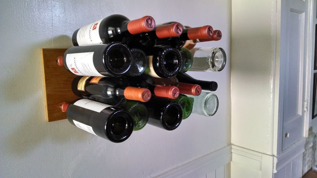 Estante Invisible para Botellas de Vino