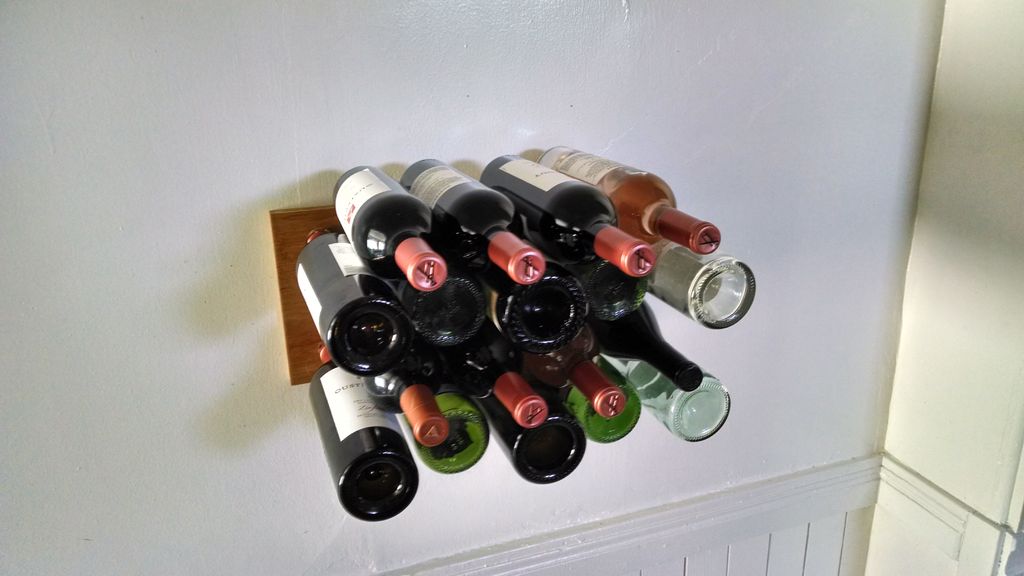 Estante Invisible para Botellas de Vino