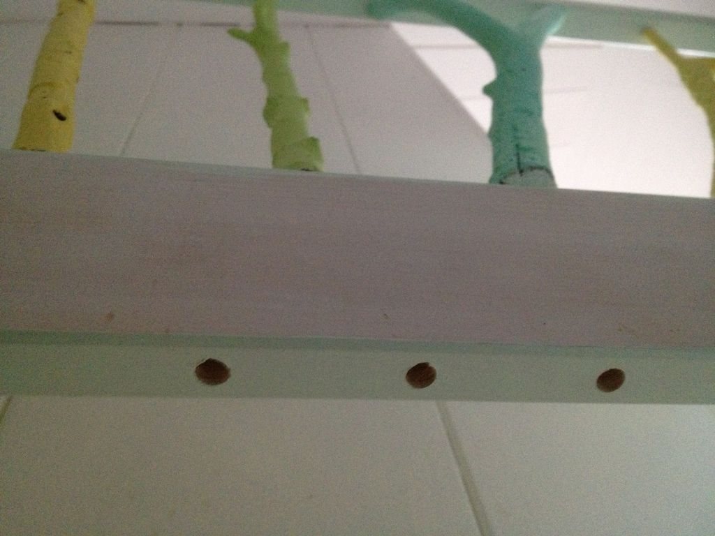 Cabecera de Cama de Ramas Pintadas