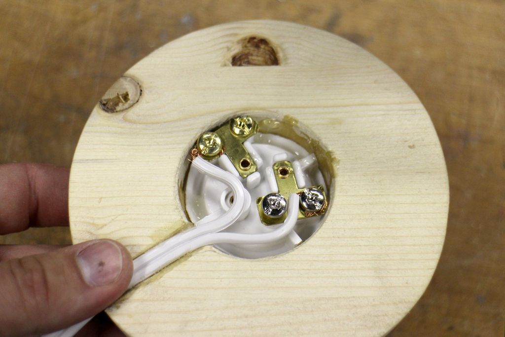 Increíble Lámpara de Madera Apilada