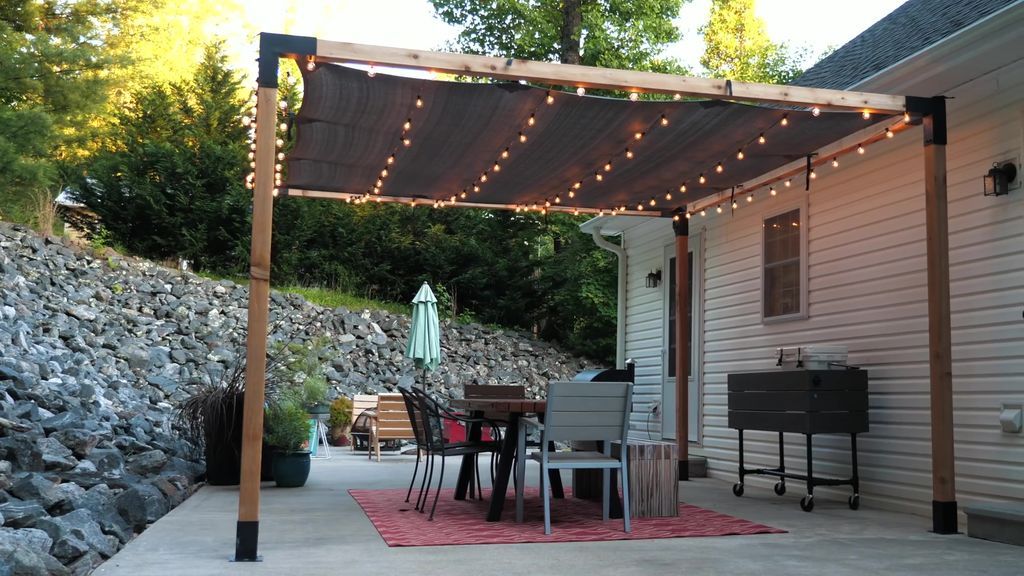 ¡Moderno Comedor al Aire Libre¡ ¡Mesa y Estructura de una Pérgola!