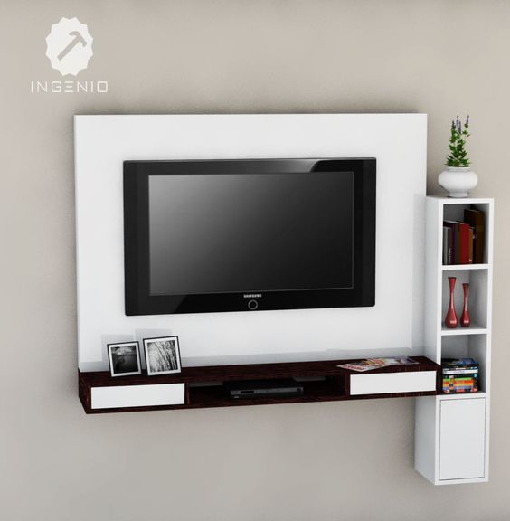 15 elegantes muebles de madera para montar tu televisor