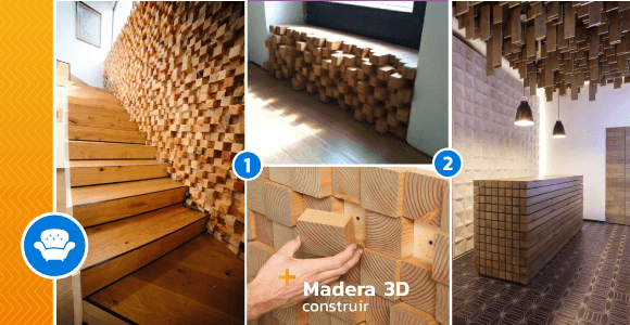 Diseño 3D de Madera para el Cuarto de Baño