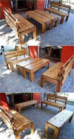 Build inexpensive furniture using wooden pallets