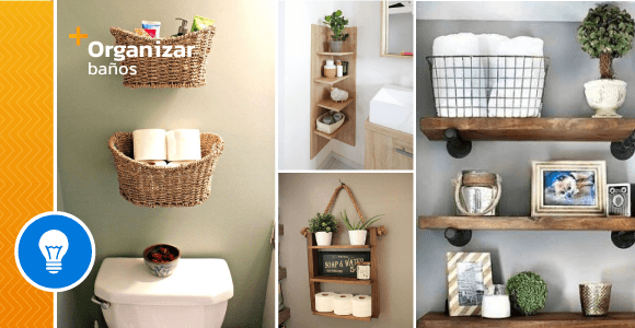 15 soluciones inteligentes para el almacenamiento de baño