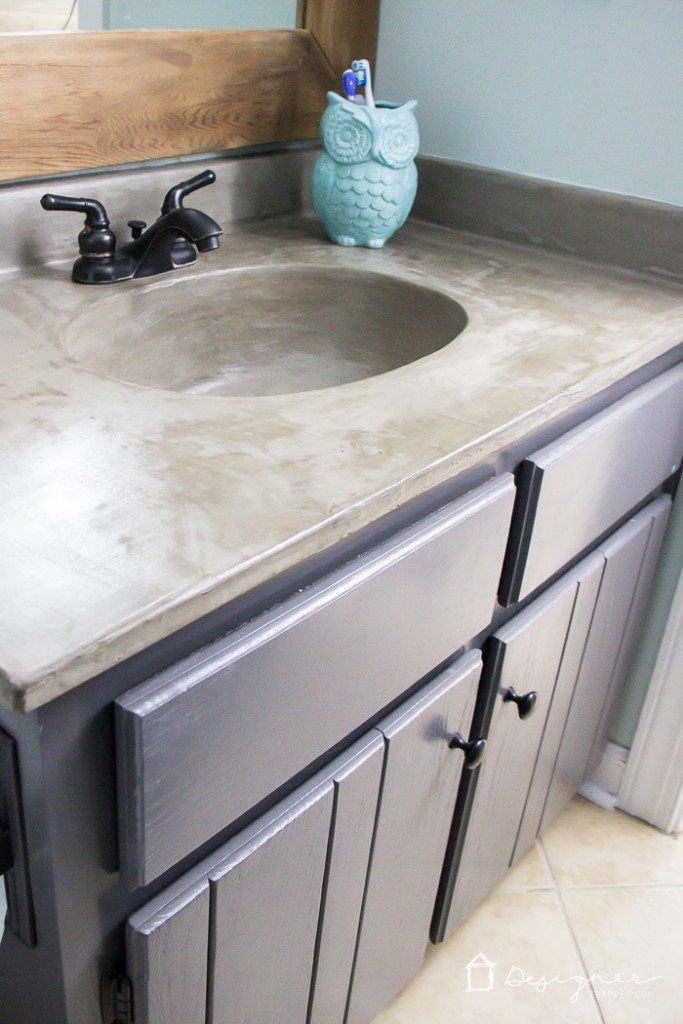 Como hacer un recubrimiento de concreto para renovar tu lavabo