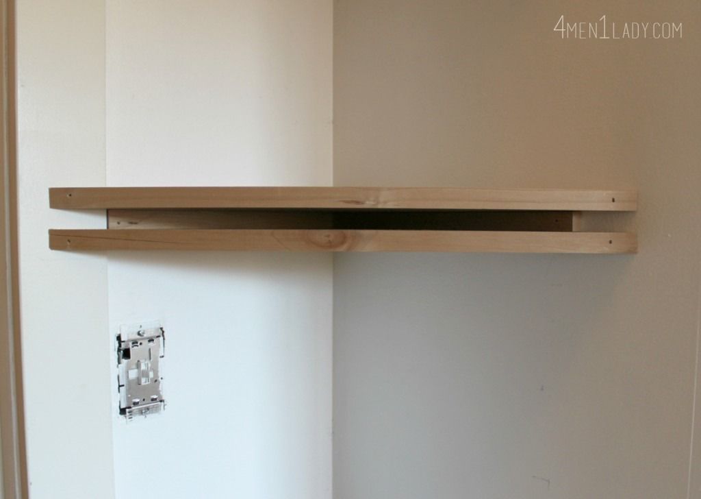 Haz tus propios estantes flotantes de pared para tu habitación