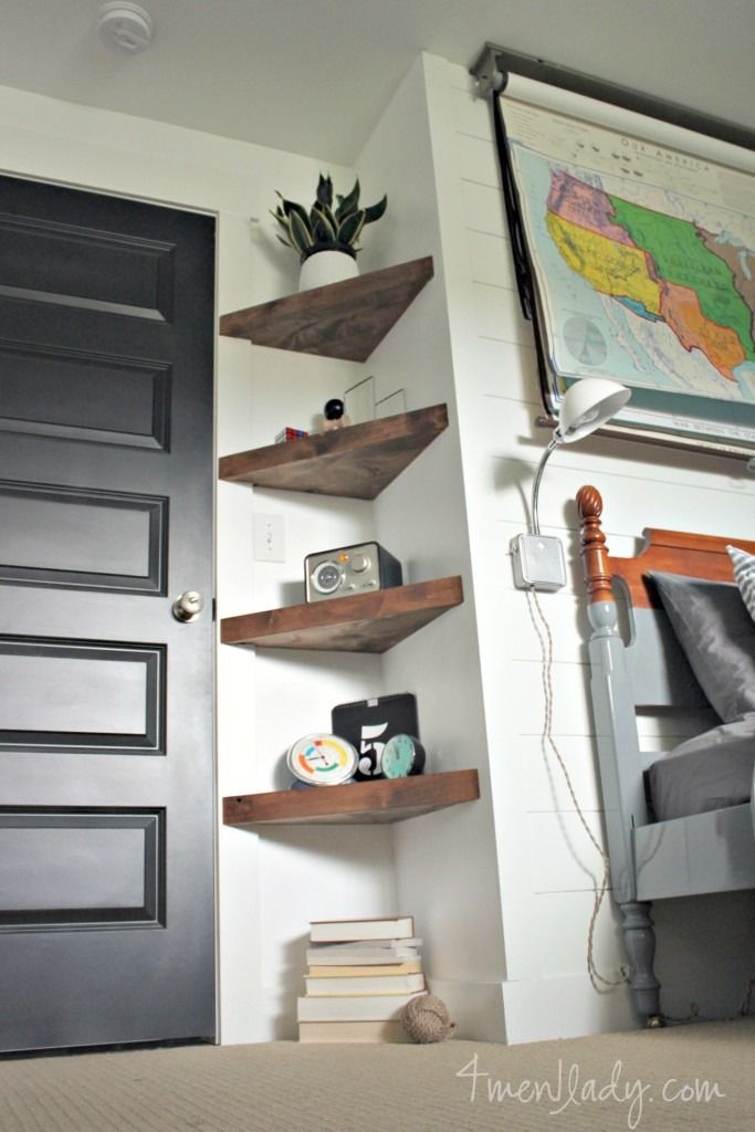 Haz tus propios estantes flotantes de pared para tu habitación