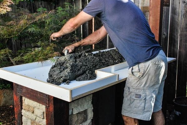 Construye tu cocina de concreto al aire libre a bajo costo
