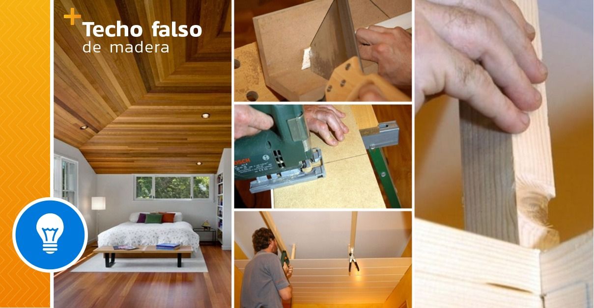 Como instalar techo falso de madera y ampliar el espacio visual