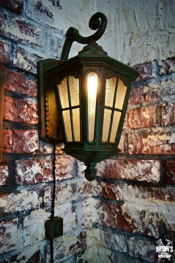 Clay and Paper Fake Brick Wall