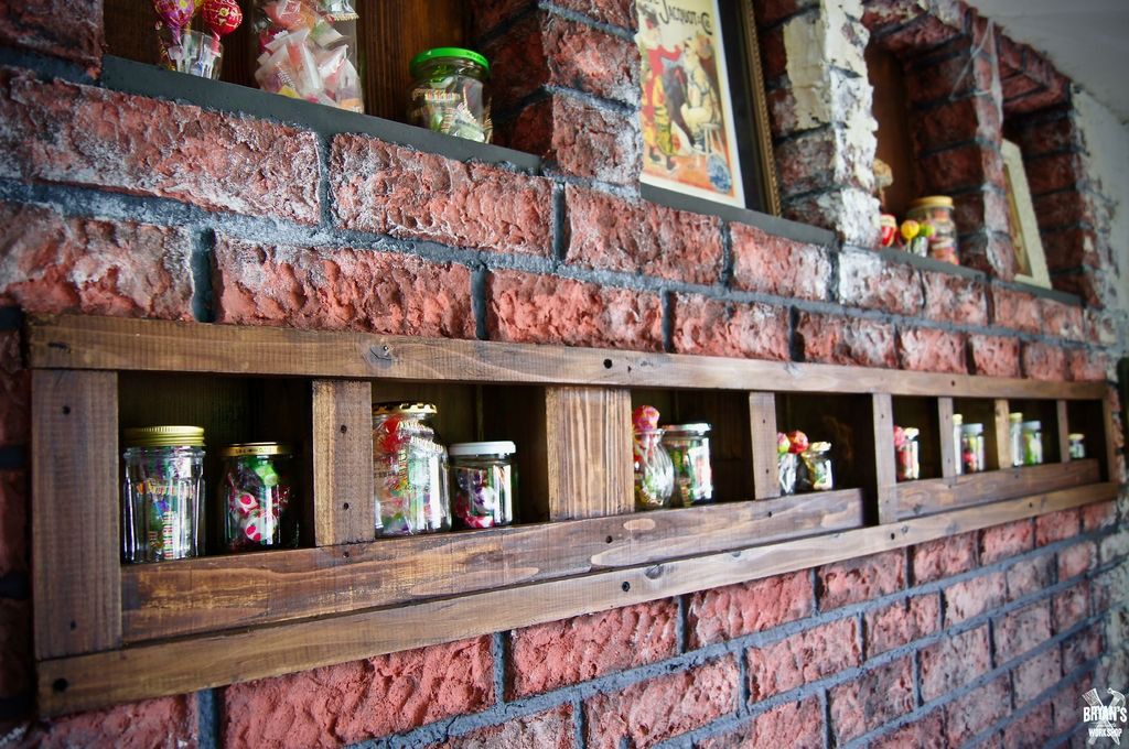 Clay and Paper Fake Brick Wall