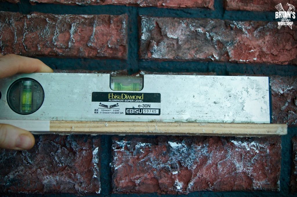 Clay and Paper Fake Brick Wall