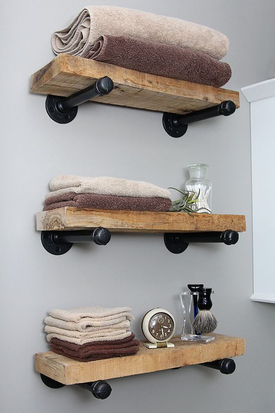 Make the most of your walls using these floating shelves