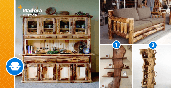 Buenas opciones para amueblar tu hogar con madera rústica
