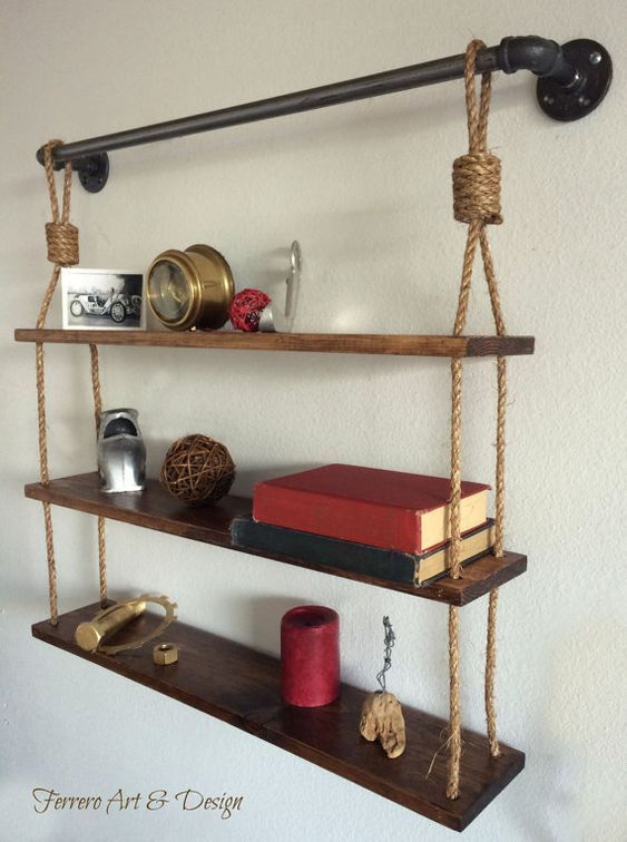 Make the most of your walls using these floating shelves