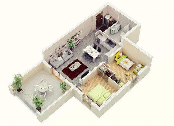 Elige entre estos 15 planos para tener la casa perfecta con poco espacio