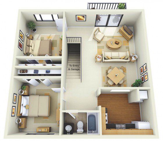 Elige entre estos 15 planos para tener la casa perfecta con poco espacio