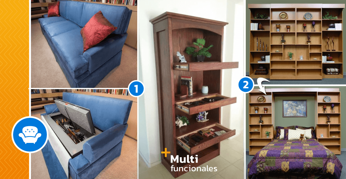 Muebles multifuncionales para añadir un aspecto innovador a tu hogar
