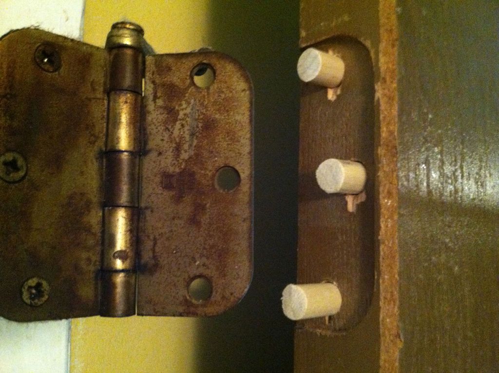 How to Repair Damaged Door Hinge Screw Holes