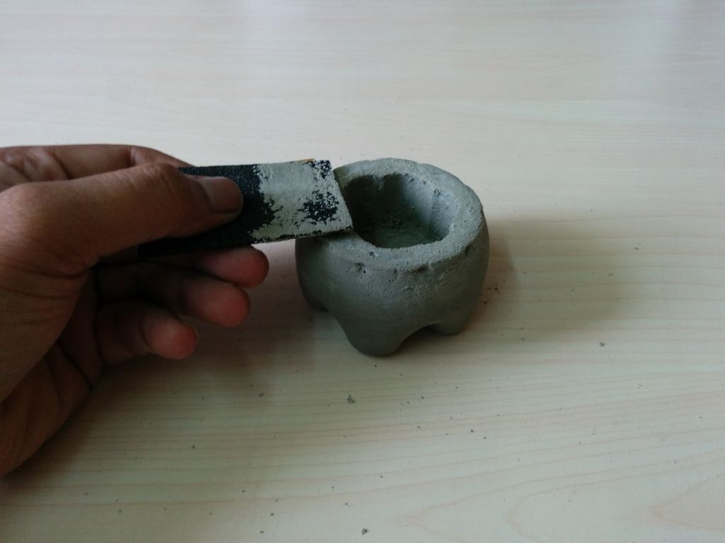 Cement Candle Holder