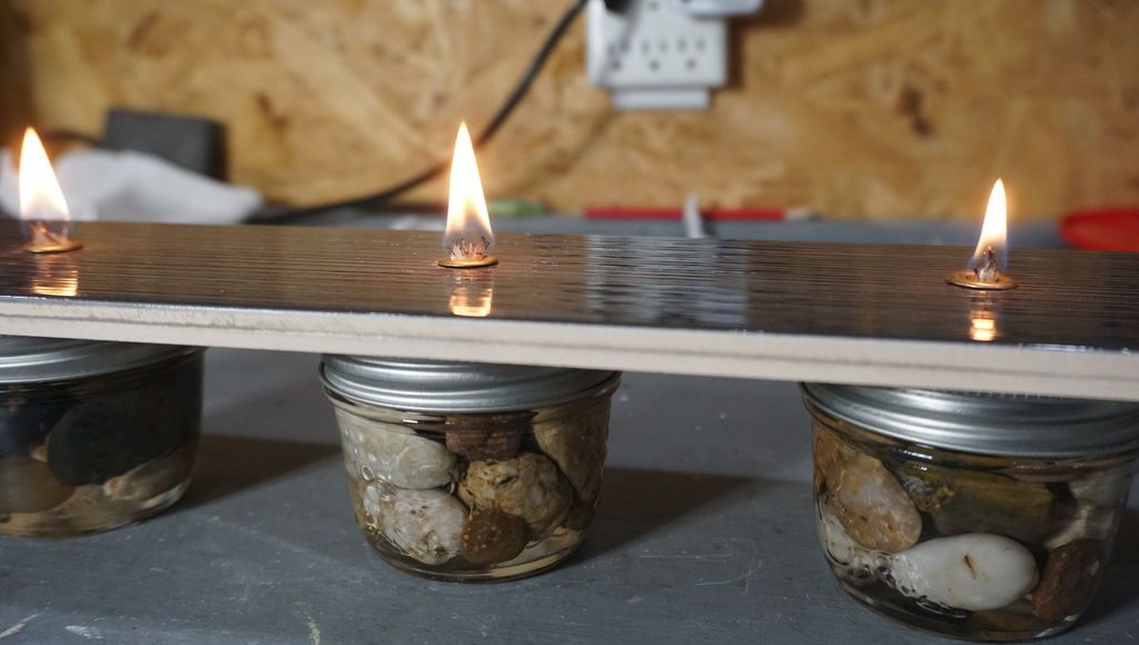 How to make an Oil Candle on a Tile or Rock