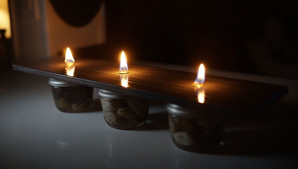 How to make an Oil Candle on a Tile or Rock