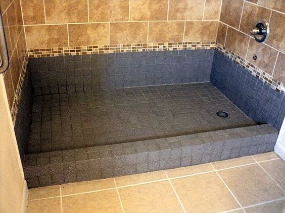 Installation of custom shower tray