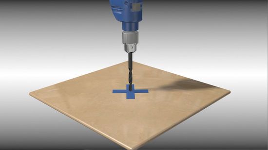 How to drill a tile without damaging it