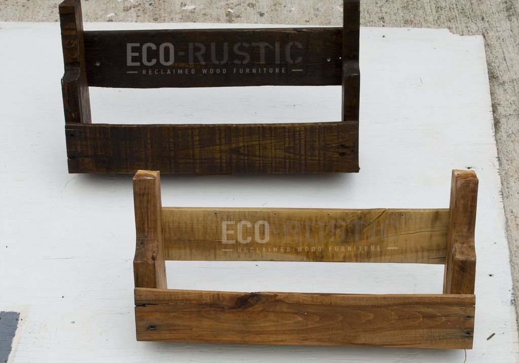 Wooden Shelves with Rustic Aesthetics