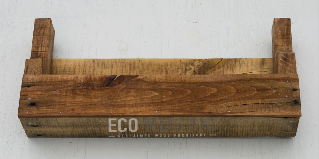 Wooden Shelves with Rustic Aesthetics