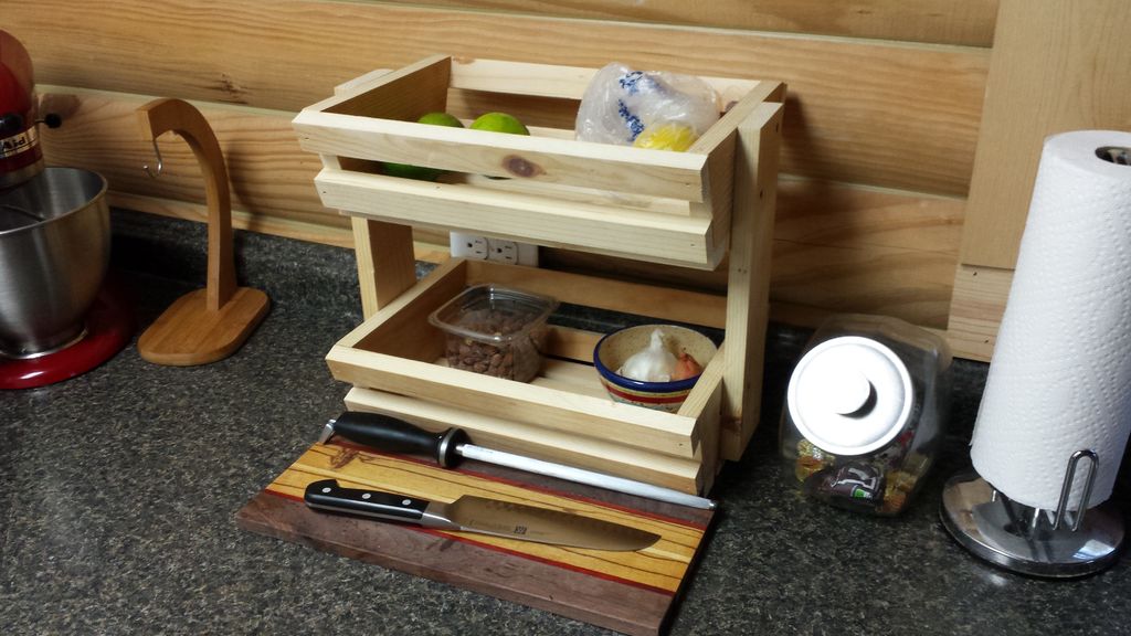 Small Wooden Shelf for Fruits and Vegetables