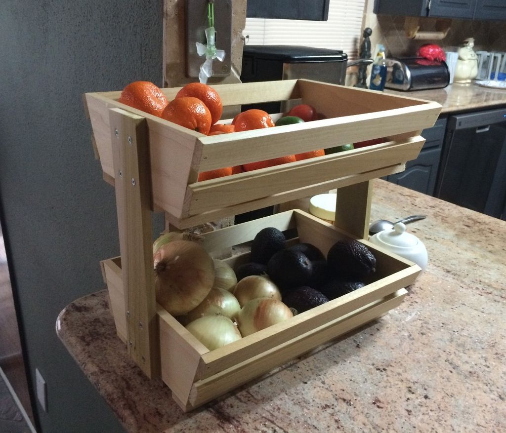 Small Wooden Shelf for Fruits and Vegetables