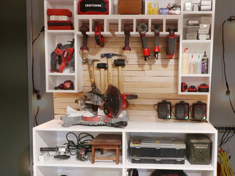 Tool Storage and Charging Wall