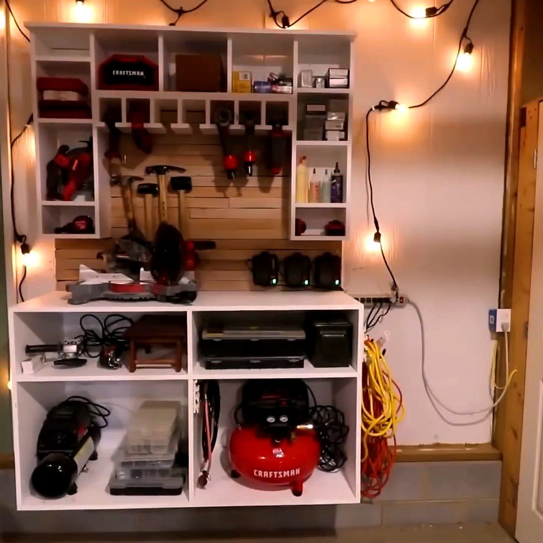 Tool Storage and Charging Wall