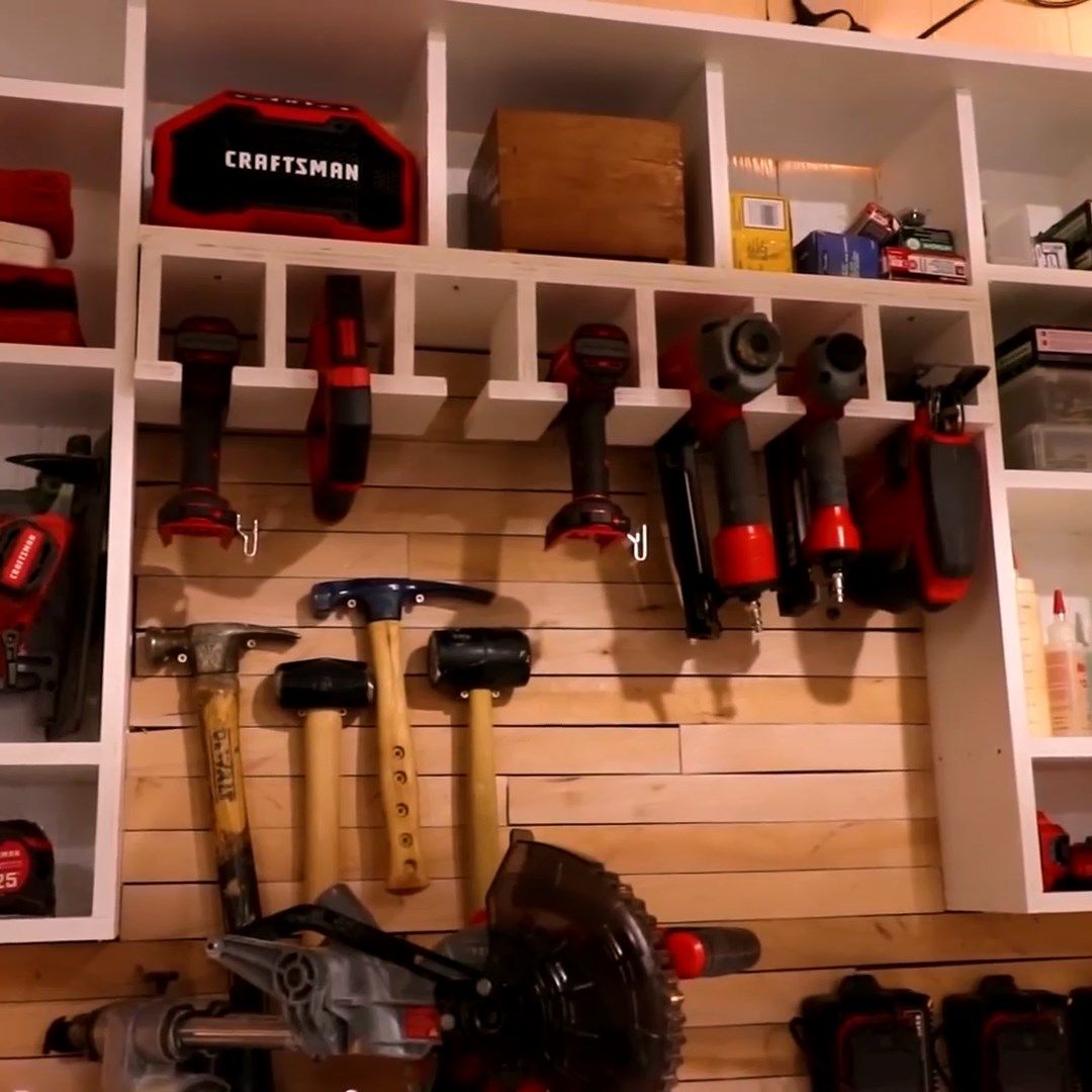 Tool Storage and Charging Wall